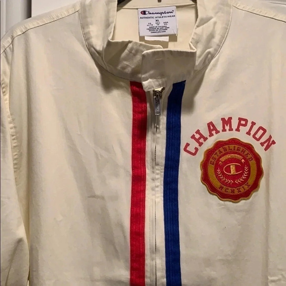 Champion Varsity Jacket Crest Patch Full Zip Men’s Size XL NWT - Picture 4 of 14